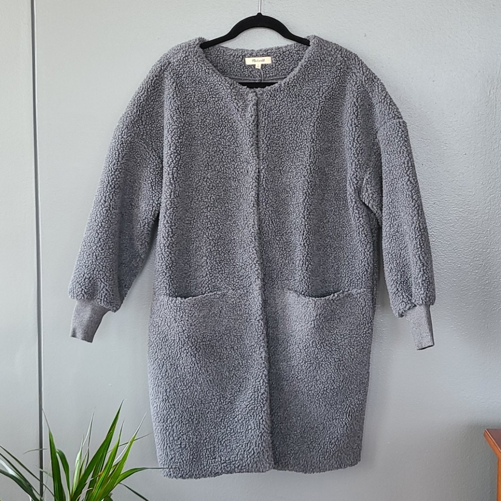 Madewell Bonded Sherpa Cocoon Winter Coat